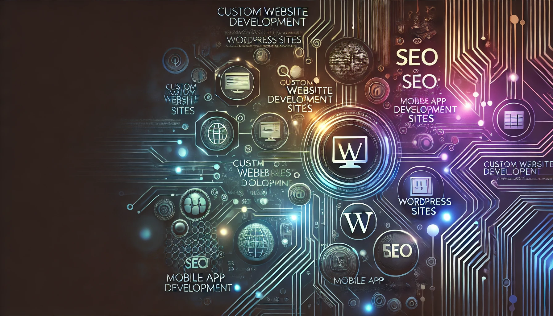 DALL·E 2025-03-17 21.22.26 - A modern digital-themed background image representing various online services, with a slightly darker tone. The design includes abstract technology el